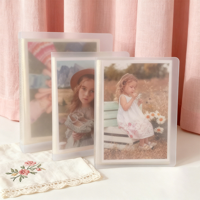 Photography Hacks - 3/5/6/7 Inch Transparent Frosted Photo Album,