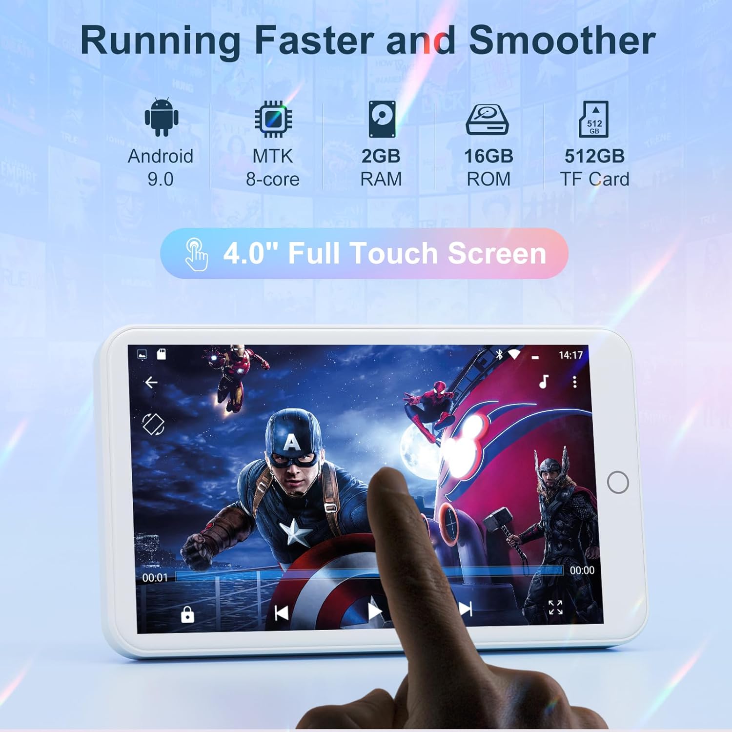 MECHEN 16GB Android 9.0  MP3 P - đánh giá và giá Photography Game
