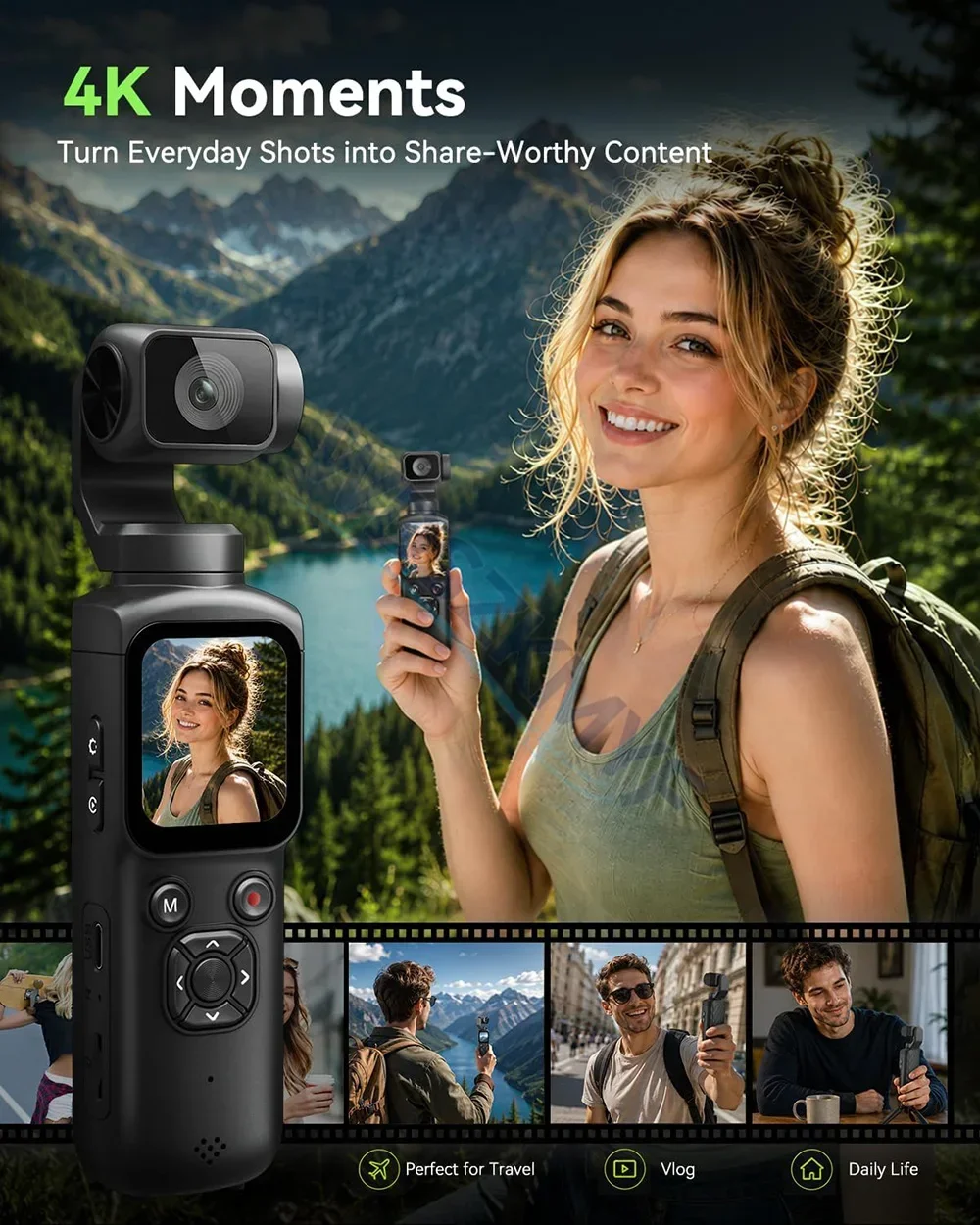 330° Face Track 4K Portable Ac - đánh giá và giá Photography Blog