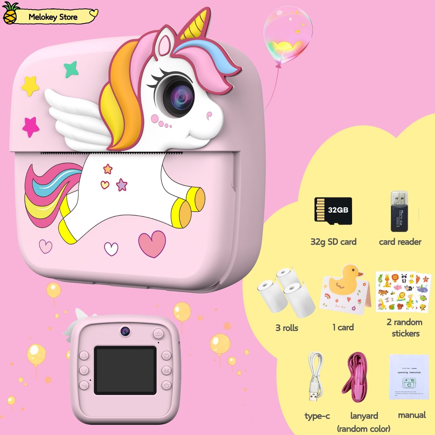 Kids Photo Camera Printer with - đánh giá và giá Photography Game