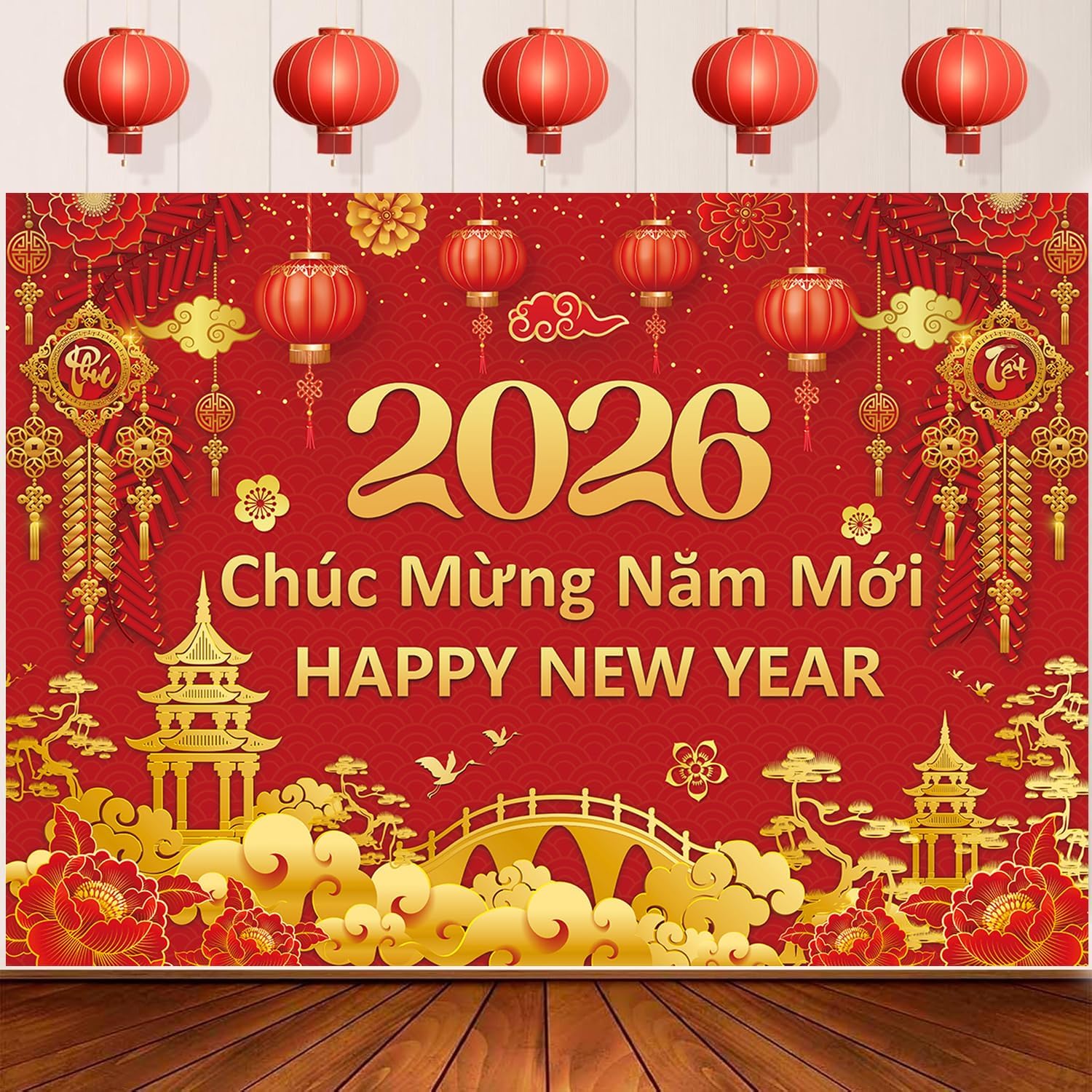 Vietnamese New Year Backdrop 2 - đánh giá và giá Photography Vietnam