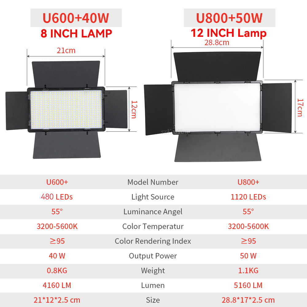 U800 U600 Đèn LED Chụp Ảnh Phò - đánh giá và giá Photography Game